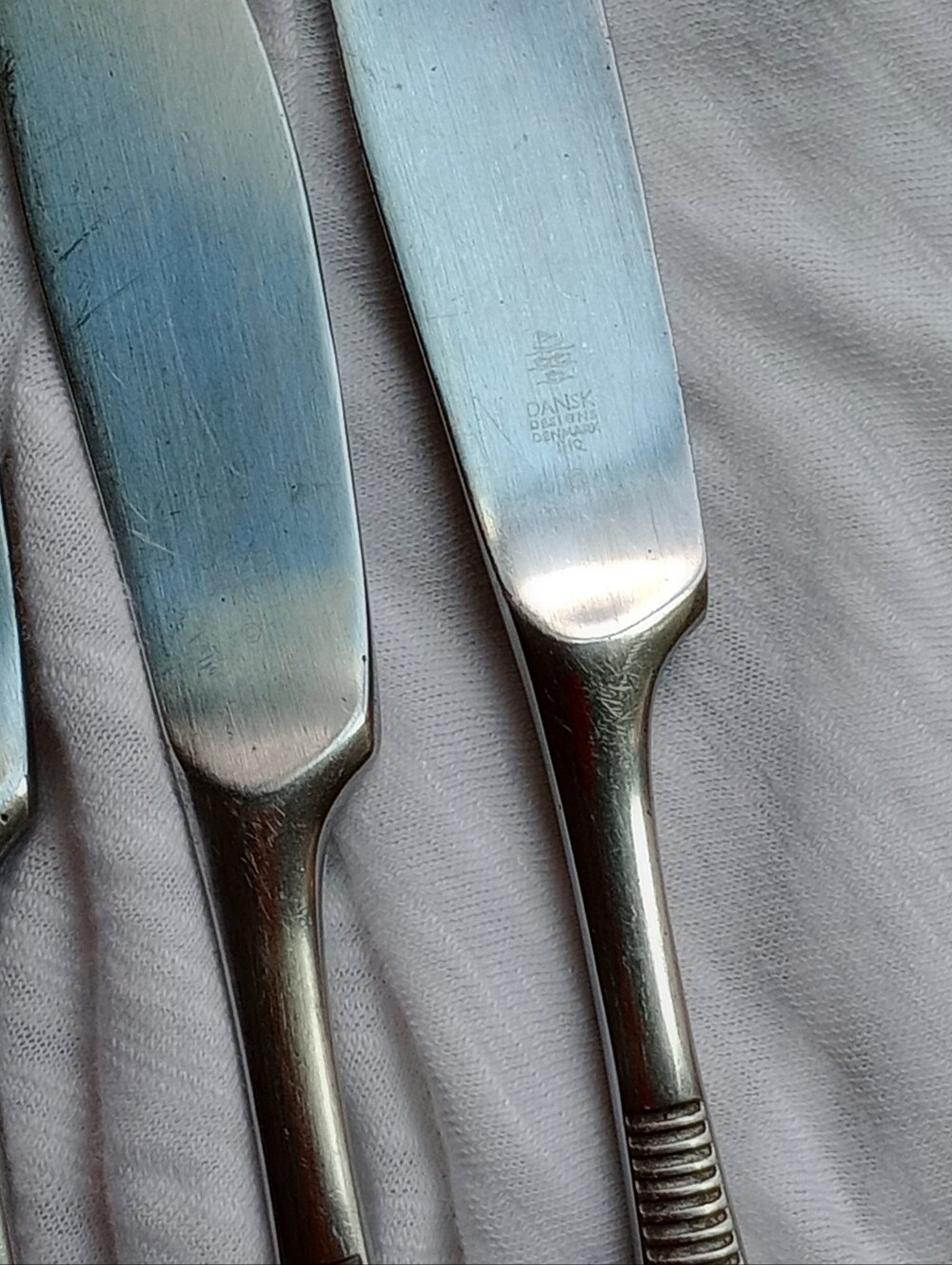 Dansk Denmark Set Of Four Butter Knives/ IHQ /VI MCM Stainless Replacement Pcs - Picture 2 of 9